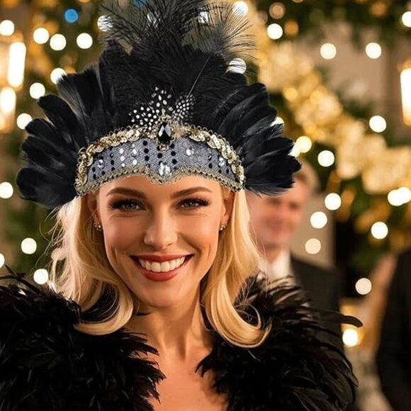 Women\'s Carnival Feather Headpiece main image 4